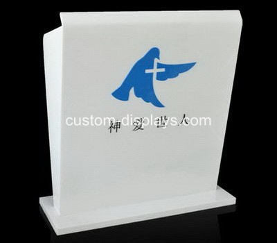 White acrylic podium pulpit lectern CAF-004