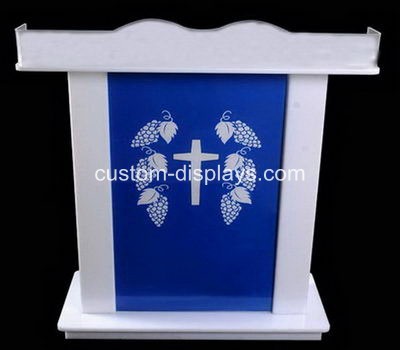 White acrylic smart church lectern podium rostrum CAF-009