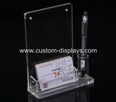 Clear plastic sign holder