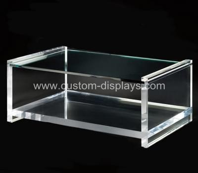 Clear acrylic coffee table