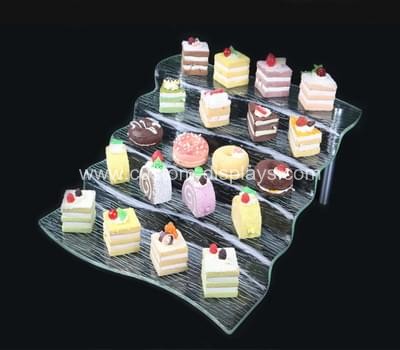 Acrylic buffet display stands