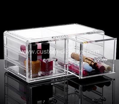 Clear makeup drawers