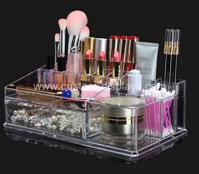 Clear makeup organizer