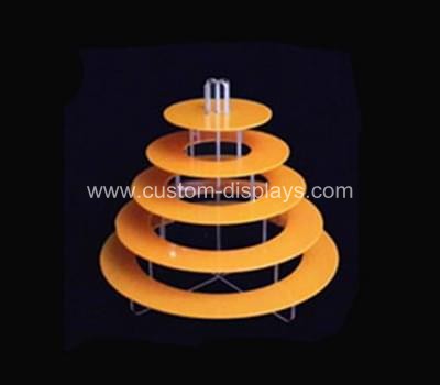 5 tier orange cupcake stand