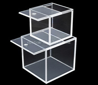 Acrylic cube box with lid