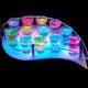 LED light shot glass holder tray
