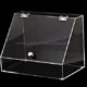 Clear acrylic box with hinged lid
