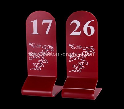 Table number signs