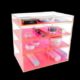 CAB-082-1 Acrylic drawer box with colored dividers