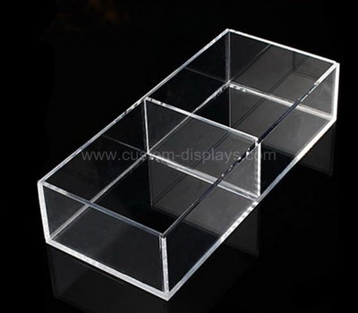 5 sided acrylic box with divider