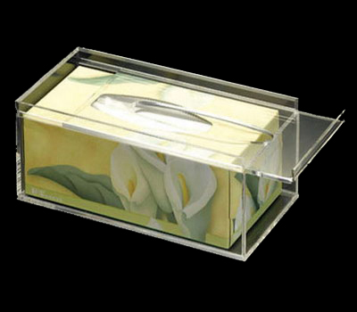 Acrylic tissue box holder