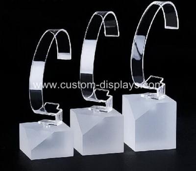 Frosted acrylic single watch display stand