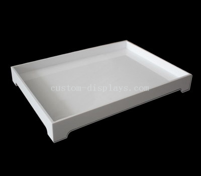 White acrylic serving tray