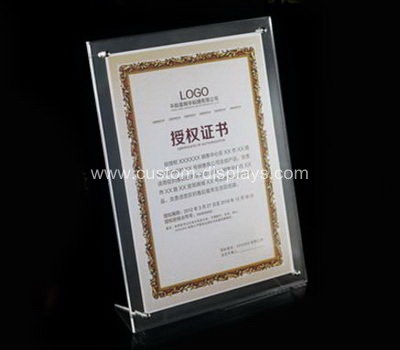 Bespoke acrylic certificate frames