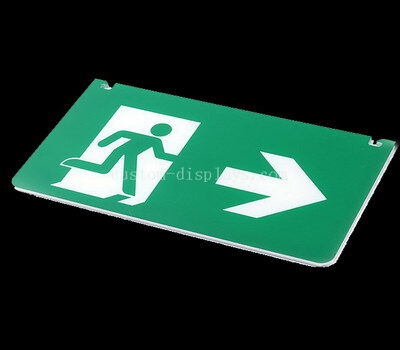 Acrylic exit sign