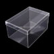 Clear shoe storage boxes