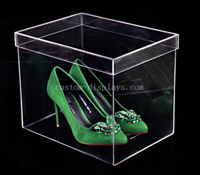 High heeled acrylic shoes box