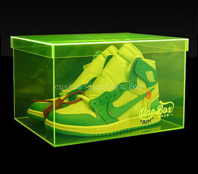 Colored acrylic shoe box