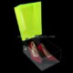 Acrylic shoe box with hinged lid