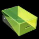 CAB-184 Acrylic shoe box with hinged lid