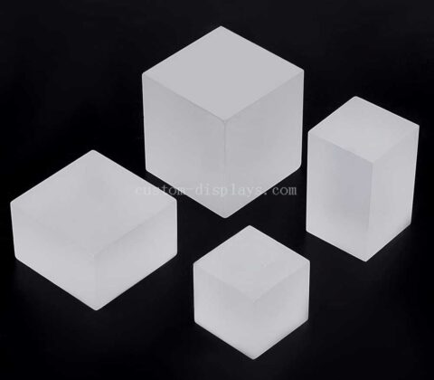 Custom frosted acrylic block