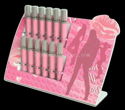 Pink lipstick display holder