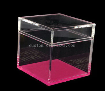 Custom table topics question cards acrylic cube box wholesale