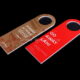 Custom print acrylic hanging door sign