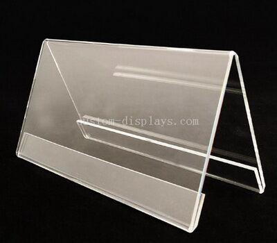 Two-Sided Clear Acrylic Sign Holder Nameplate