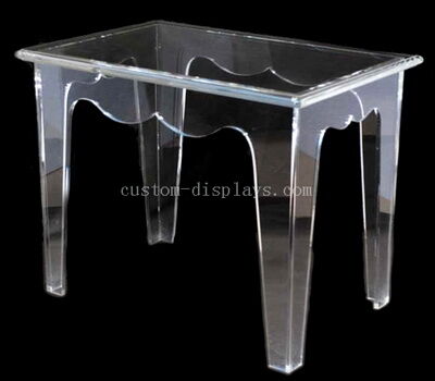 Rectangle clear acrylic end table