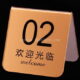 Custom perspex table numbers