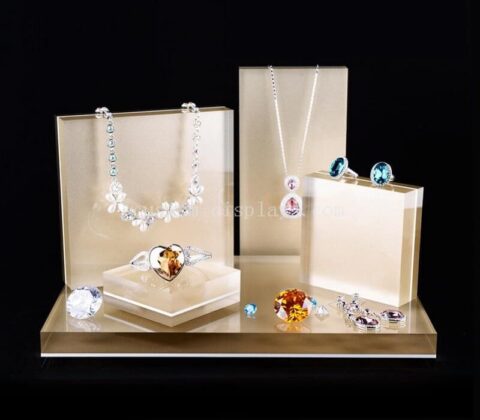 CJD-173-3 Colored acrylic jewelry necklace display block wholesale