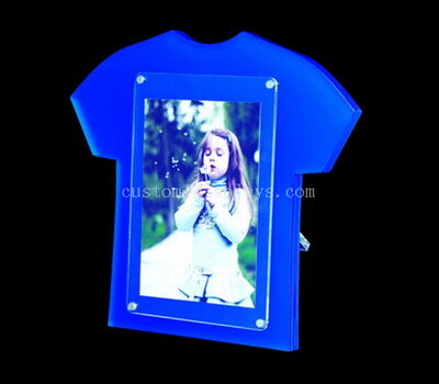 T-Shirt shaped acrylic magnetic photo frame wholesale