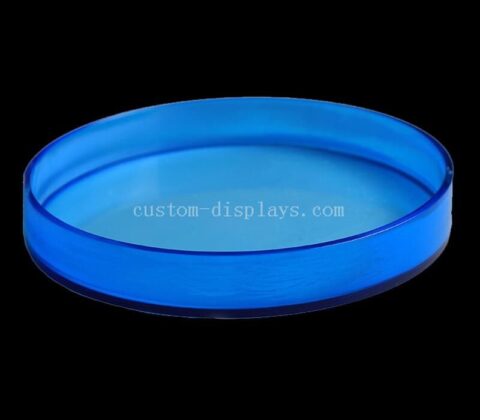 Custom round acrylic tray