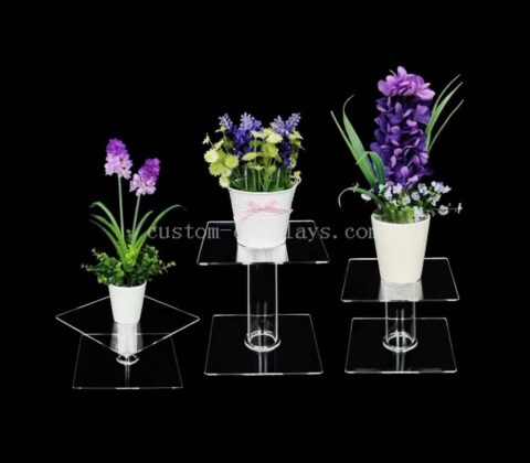 COT-229-1 Soportes para plantas de acrílico transparente personalizados