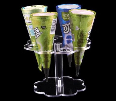 Cheap clear acrylic cone stand wholesale