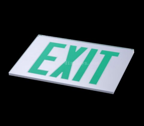 CAS-128-2 Custom self adhesive fire exit sign wall stickers
