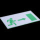 CAS-128-3 Custom self adhesive fire exit sign wall stickers