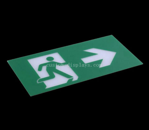 CAS-128 Custom self adhesive fire exit sign wall stickers