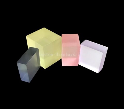 Dye acrylic blocks