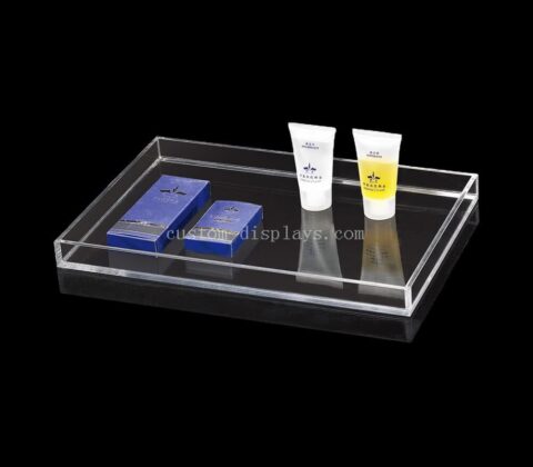 Custom clear lucite tray without handle