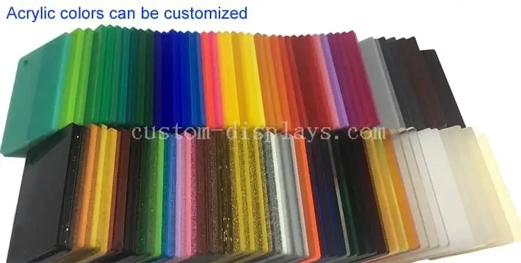 Acrylic colors can be customized