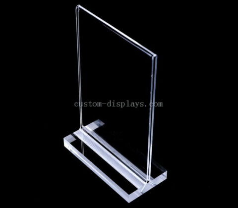 Custom T style acrylic sign holder