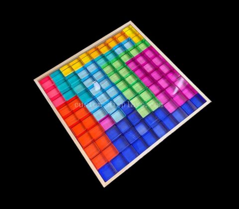 Factory luxury custom acrylic game set colorful block