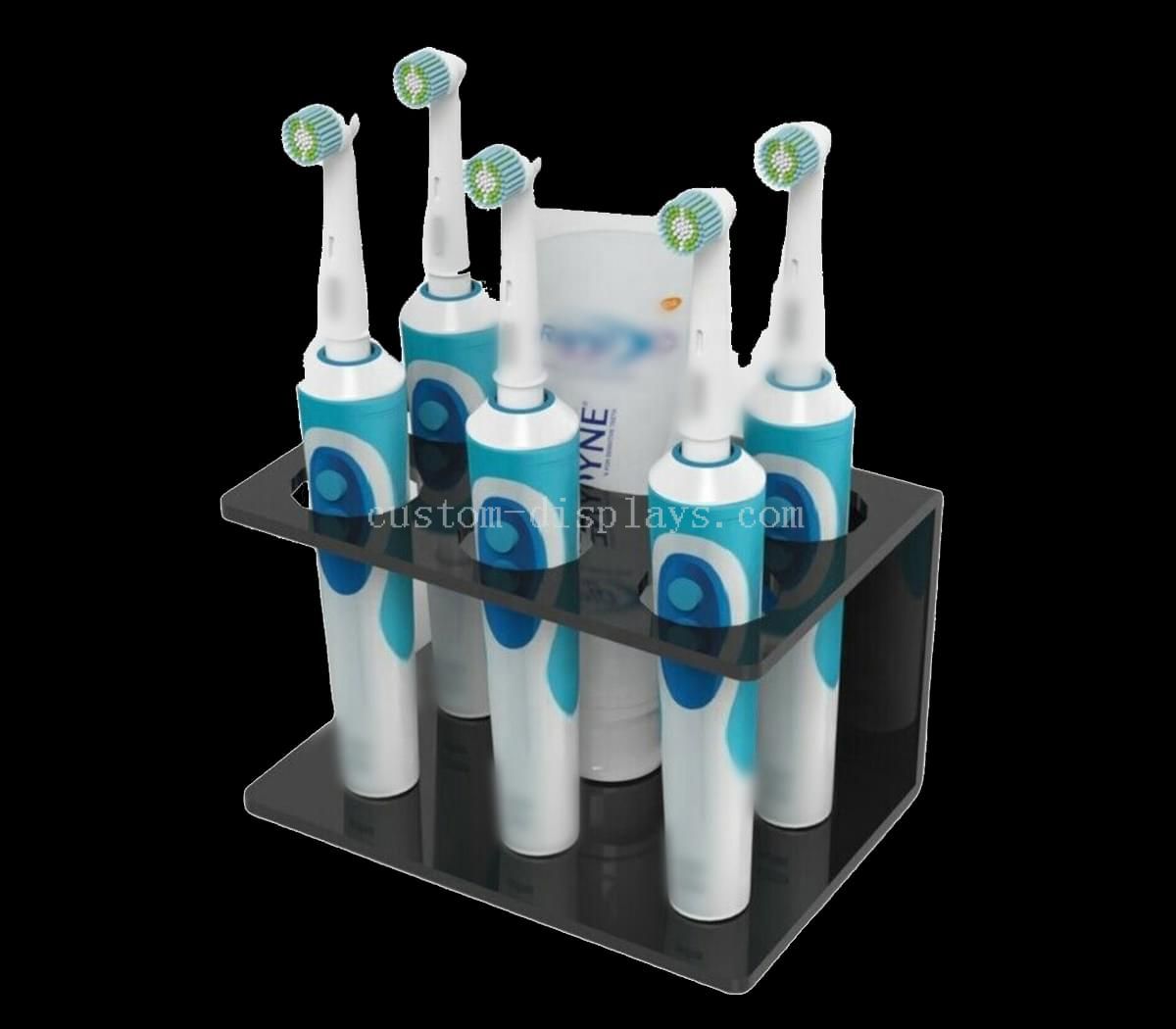 Cremalheiras de exposição acrílicas personalizadas para escovas de dentes