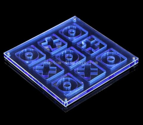 Fabbrica Custom acrilico Tic Tac Toe Board Lucite gioco impostato