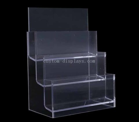 Commercio all'ingrosso Supporto acrilico dell'opuscolo Letteratura in plastica Display Stand