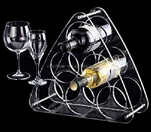 Chiaro triangolo bottiglia di vino Display Rack all'ingrosso