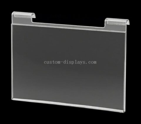 Custom Acrylic Sign Holder For Slatwall And Gridwall