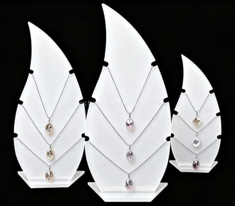 Fabrik Großhandel maßgeschneiderte Acryl Schmuck Halskette Display Stand